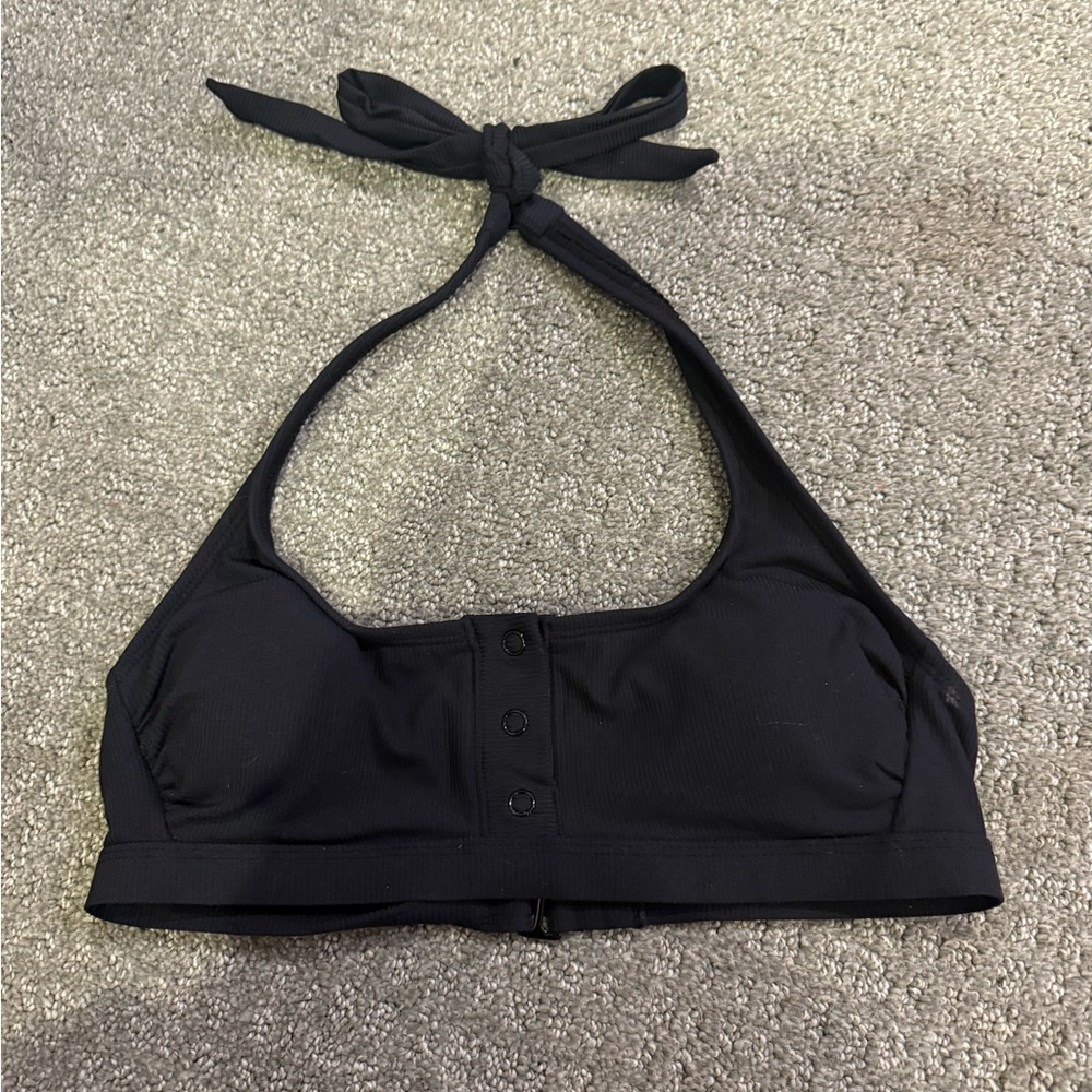 Black Halter Bikini Top